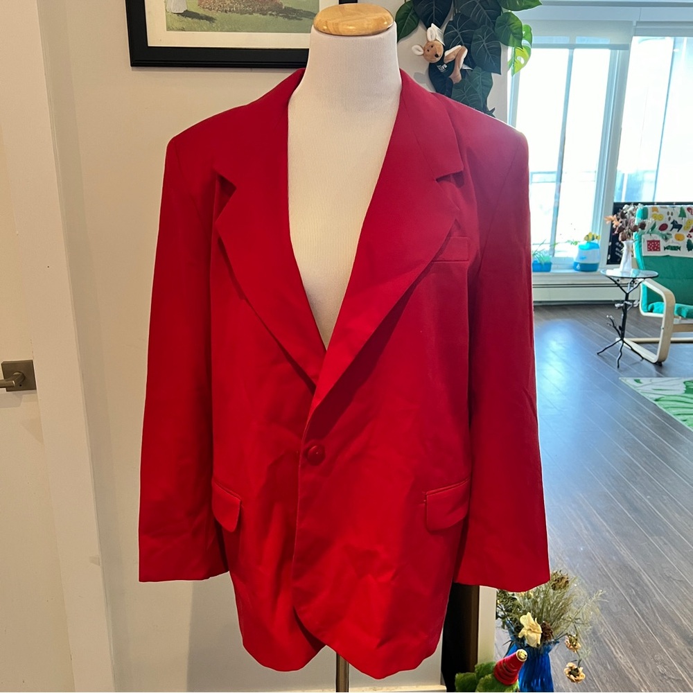 Tribal vintage red blazer